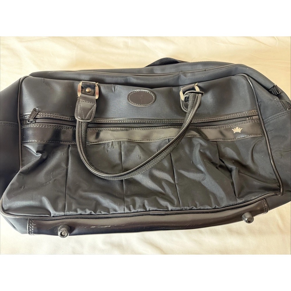Crown‎ Foldable Travel Duffle Black Bag